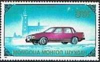 (1989-047) Марка Монголия "Вольво 760 GLF, 1982"    Автомобили III O